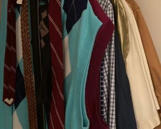 Vintage clothes including bathing suits, shorts, t-shirts, shirts, sweaters, pants, dresses and more