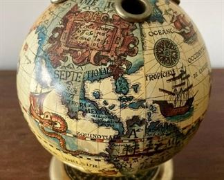 Vintage globe pen holder