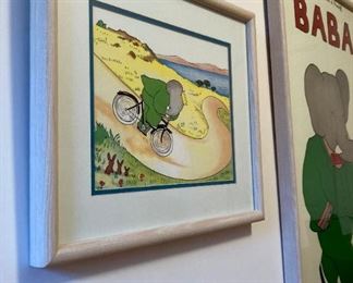 Vintage Pennsylvania House "Babar on Bike"