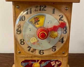 Vintage 1964 Fisher Price "Tick Tock Clock" (makes clicking sound)