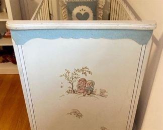 Vintage antique white crib