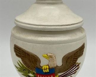 1972 Ceramic Peace Eagle urn