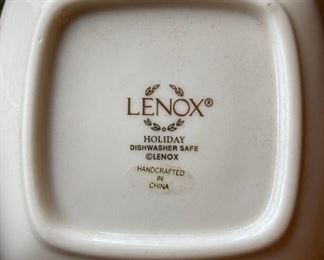 Lenox Holly Berry Holiday Dimension serving bowls
