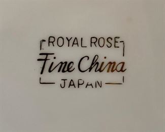 Royal Rose Japanese china set