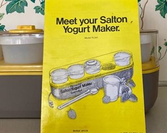 Vintage Salton thermostat controlled yogurt maker