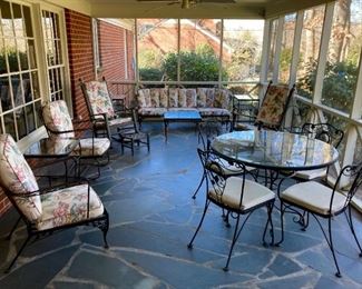 Wrought iron patio furniture sets
