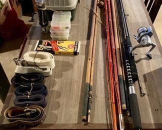 Assorted fishing tackle and gear