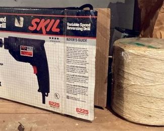 Skil corded drill; twine
