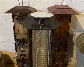 Hanging birdfeeders