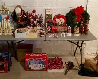 Vintage and modern Christmas decor