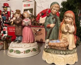 Vintage and modern Christmas decor