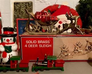 Vintage and modern Christmas decor