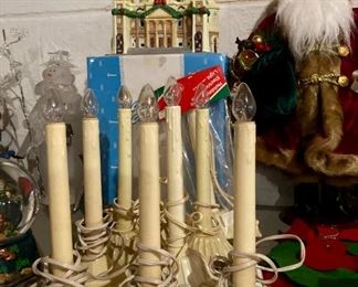 Vintage and modern Christmas decor