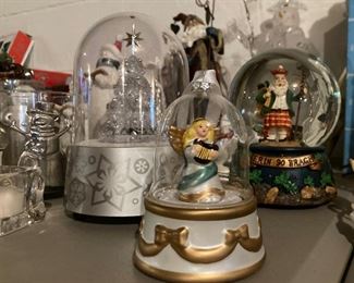Vintage and modern Christmas decor
