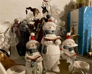 Vintage and modern Christmas decor