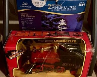 Vintage and modern Christmas decor