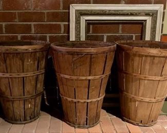 Vintage wood baskets
