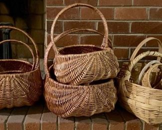 Vintage woven baskets