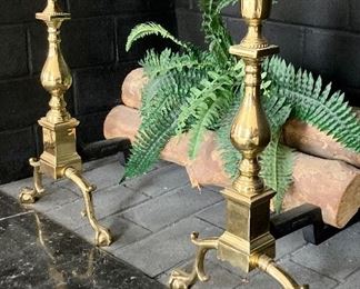 Fireplace andirons and other accessories