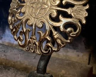 Fireplace andirons and other accessories