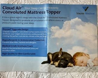 Cloud Air Convoluted Mattress Topper for Basic American Zenith series hospital adjustable bed