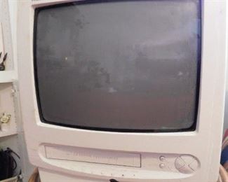 Tube TV with VHS Player