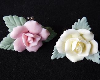 Ceramic Rose Pins
