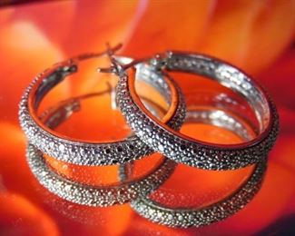 Sterling Hoop Earrings