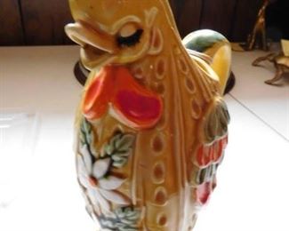 Ceramic Rooster Pitcher