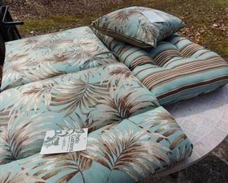 New With Tags Outdoor Cushions and Pillow, Reversible