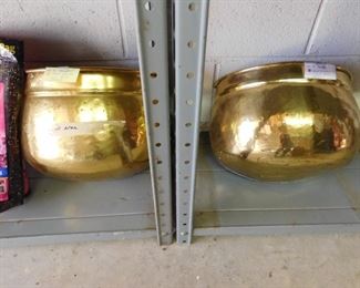 Brass Wall Planters