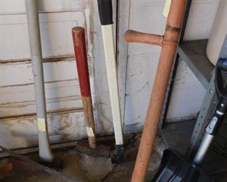 Hammers, Ax, Shovels