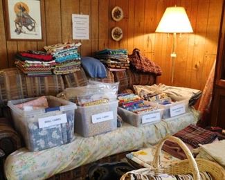 The fabric room is set up!