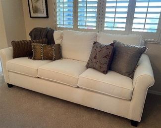 Beautiful Pottery Barn Rolled Arm Sofa