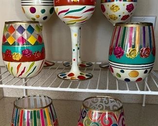 Hand Painted Glassware