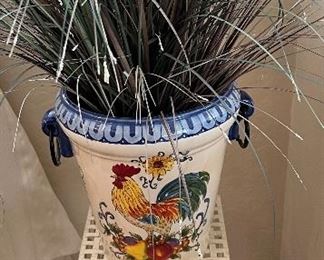 Pot Stand, Rooster Pot