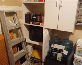Garage items, small dorm fridge