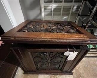 Antique hand carved chest from the 1800’s