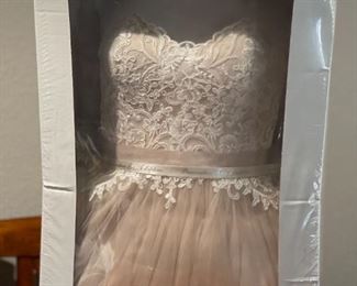 Wedding dress… tailored to size 6 and height 5’9” bride 
