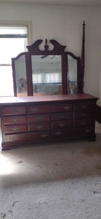 Antique dresser with mirror