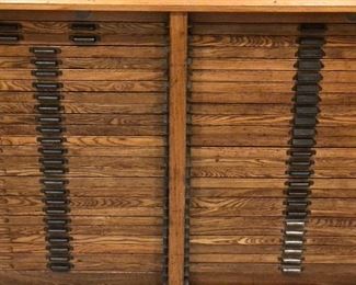 Vintage Hamilton Printer Cabinet