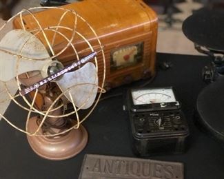 Vintage Westinghouse fan
Vintage Simpson 260 Series 3,Multimeter,Volt-Ohm-Milliammeter
 Vintage Packard Bell Radio