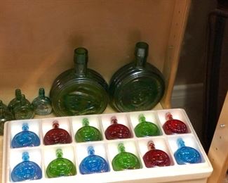 Wheaton carnival glass presidential decanters