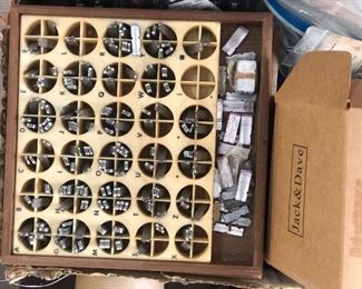 Vintage leather crafting tools 