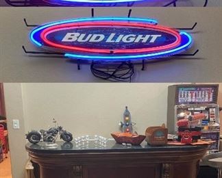 Vintage Budlight Neon Signs