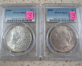 PCGS Graded Silver Dollars