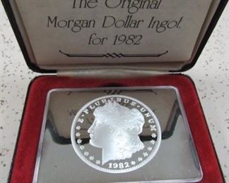 1982 Morgan Dollar 1 oz Silver Ingot