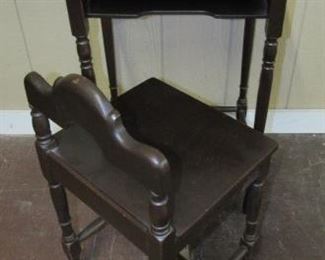 Telephone Stand w/Chair
