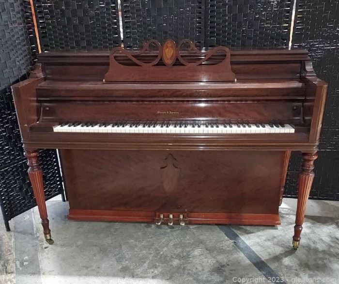 Nice Mason and Hamlin Upright Piano