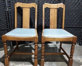 Pair of Farmhouse Style Dining Room Chairs